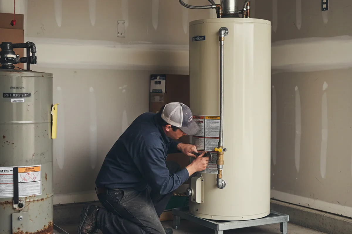 Water heater and shutoff valve replacement in Sugarloaf