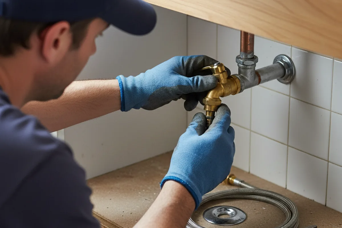 Shutoff valve and fitting work during Emergency Plumbing in Sugarloaf